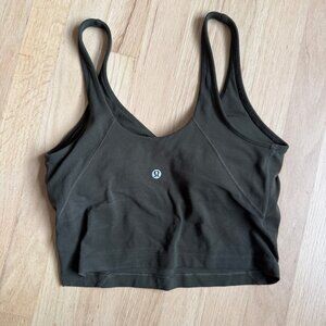 Lululemon Align Tank Sports Bra Green Size S